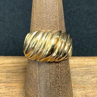 14K Gold Shrimp Ring 