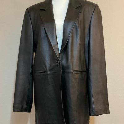 Black Leather Jacket, Size L