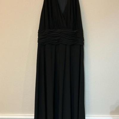 Evan-Picone Long Black Dress, Size 14
