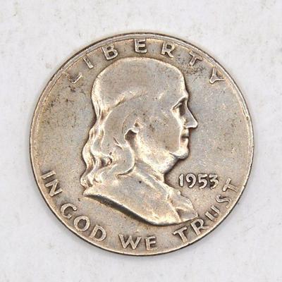 1953 Ben Franklin Half Dollar 
