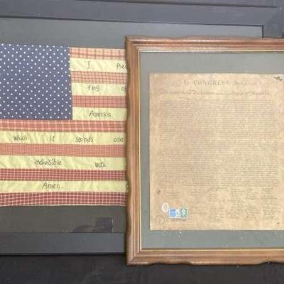American Flag Hand-Stitch