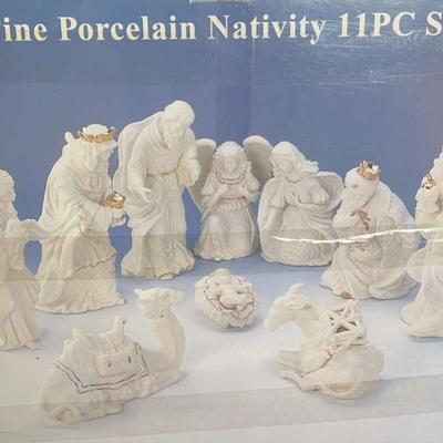 Porcelain Nativity Set