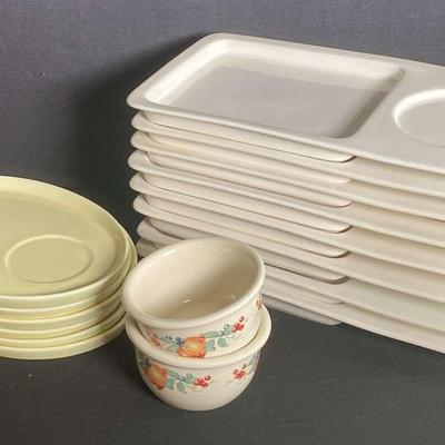 Vintage Hand Glazed BIA- China Cocktail Plates 