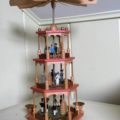 Original Erzgebirge Pyramid Candle Carousel 