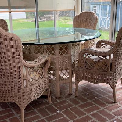 Wicker Porch Table And Chairs