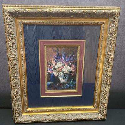 Peonies & Delphinium Picture Frame