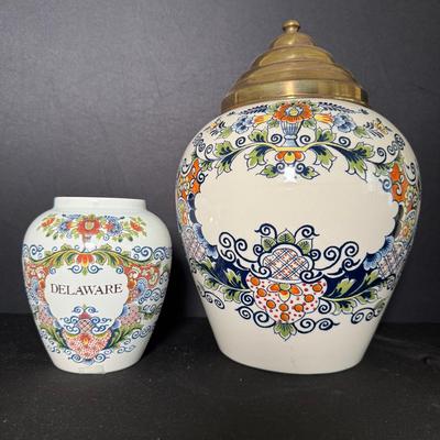 Royal Goedewaagen Delft Blue Tobacco Jar