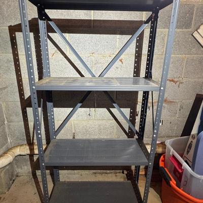 Set Of 2 Metal Shelving Units 