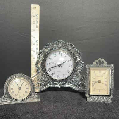 Glass and Crystal Clocks