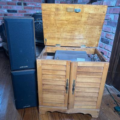 Polk Audio System in Cabinet