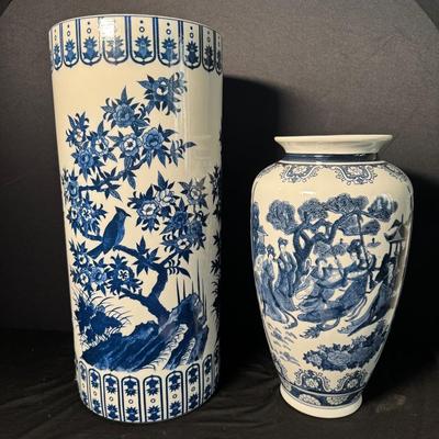 Blue And White Vases