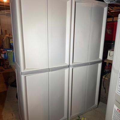Two Sterlite Tall Storage Units