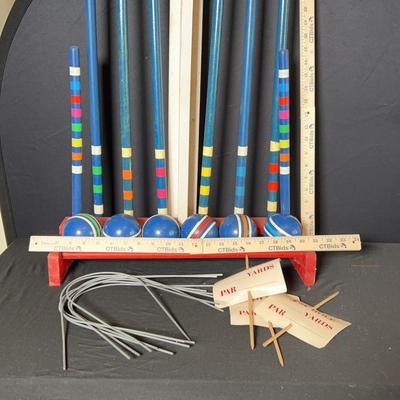 Vintage Croquet Set