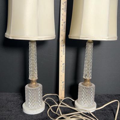 Vintage Lead Crystal Lamps