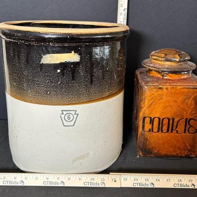 Stoneware Cookie Jar