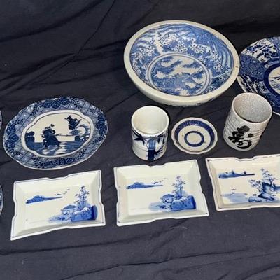 Blue And White Dishes 
