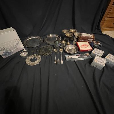 Crystal And Silverplate 