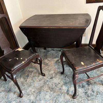Antique Drop Leaf + 2