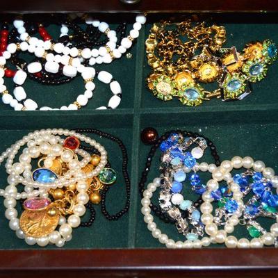 Jewelry Box with Costume Jewelry