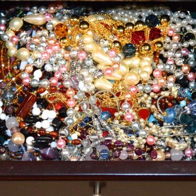 Jewelry Box with Costume Jewelry