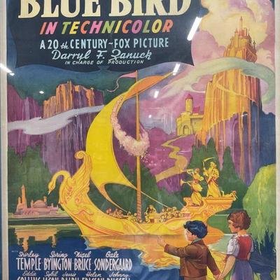 1939 The Blue Bird Shirley Temple Movie Poster
