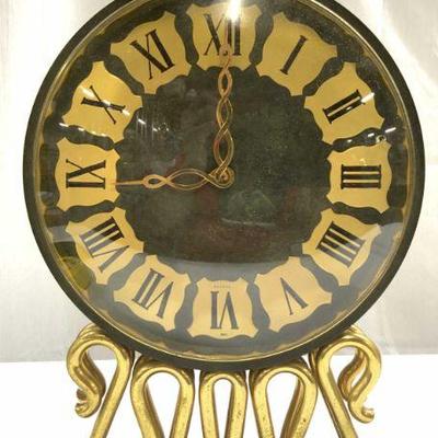 131: BULOVA of Switzerland Patinated Bronze Mantel Clock