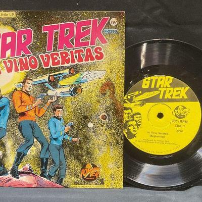 1975 Star Trek In Vina Veritas 33 1/3 RPM Record
