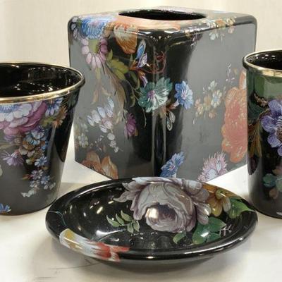 50: MACKENZIE CHILDS 4 Enameled Set Of Vessels
