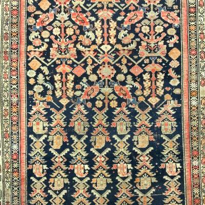 Vintage Handmade Persian Wool Area Rug
