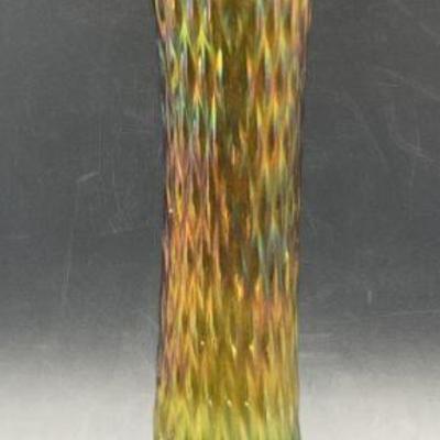 144: NORTHWOOD Vintage Swung Carnival Glass Vase
