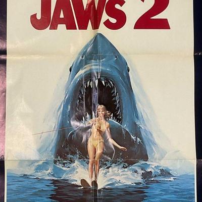 1978 JAWS 2 Theatrical Poster, Original One Sheet
