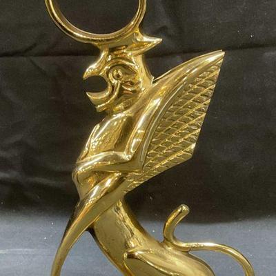 161: Vintage Brass Griffin Foot/Hand Rail Mount
