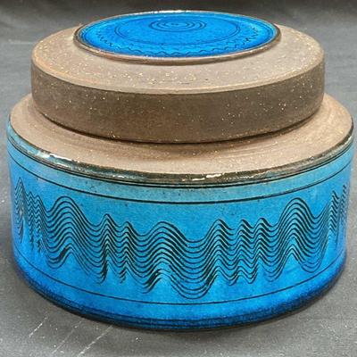 165: MCM Herman Kahler Stoneware Covered Jar, Denmark
