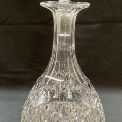 109: Antq ABP Hand Cut Glass Nevada Decanter
