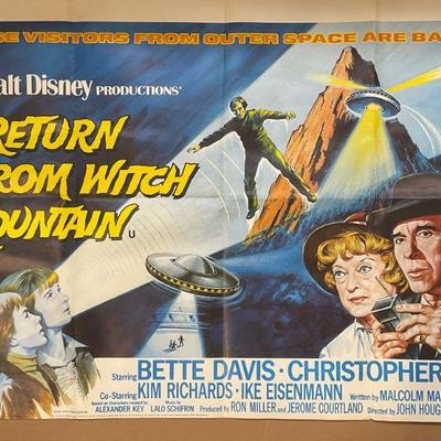 1978 Return From Witch Mountain Original Poster
