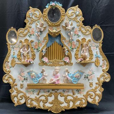 52: Ellie Haggerty Porcelain Cherub Carousel Panel
