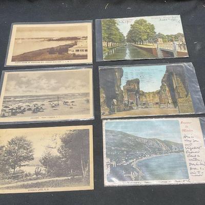 Lot6 Antique &Vintage USA & Europe Postcards 1906+

