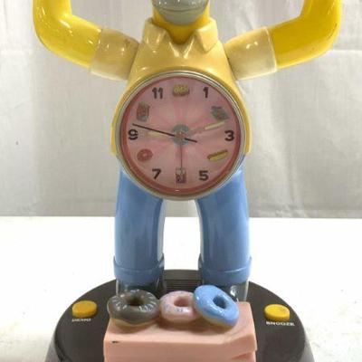 KNG AMERICA Homer Simpson Articulated Alarm Clock
