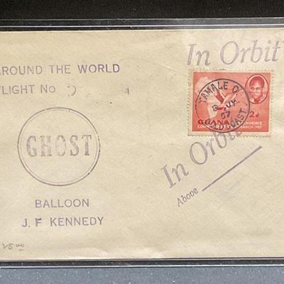 1957 GHOST World Balloon Flight Commem Cover
