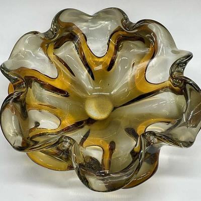 145: Vintage Murano Sommerso Style Art Glass Bowl
