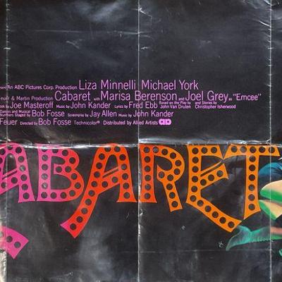 1972 Cabaret Original Movie Poster, Liza Minelli
