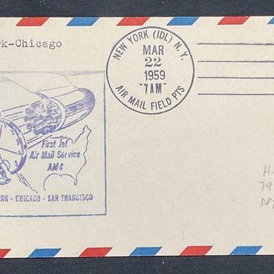1959 First Jet Air Mail Commemorative Cover
