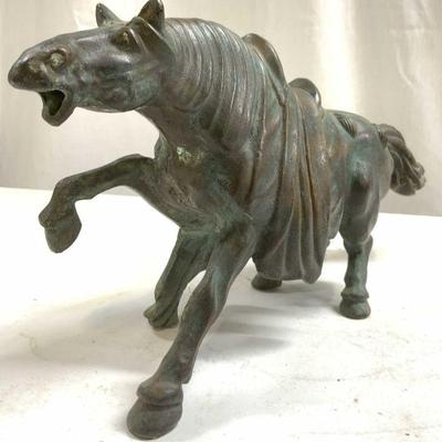 Antique Bronze Horse Figural
