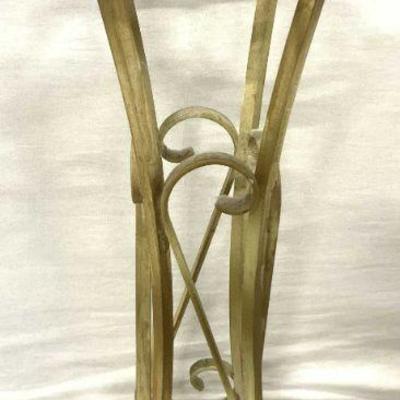 Vintage Iron Ash Tray Stand W Handle
