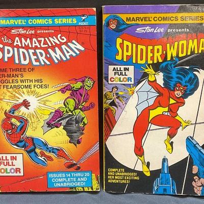 2 1979 Marvel Spider Man & Spider Woman Books
