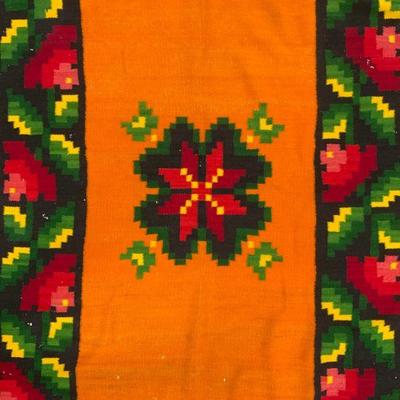 Vintage Handmade Wool Area Rug
