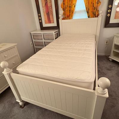 White Twin Bedframe