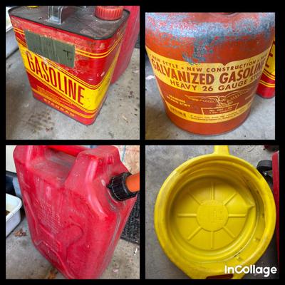 Gas Cans-Galvanized & Plastic