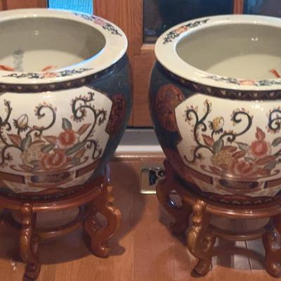 Pair Of Asian Planters 