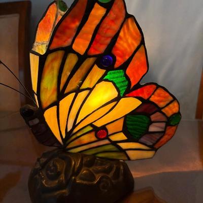 Three Petite Table Lamps-Dragonfly, Butterfly & Lilly